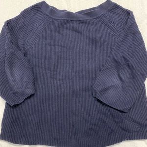 Jcrew navy boat neck sweater